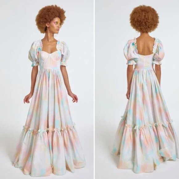 Selkie Chalk Rainbow Ritz Gown NWT 4X